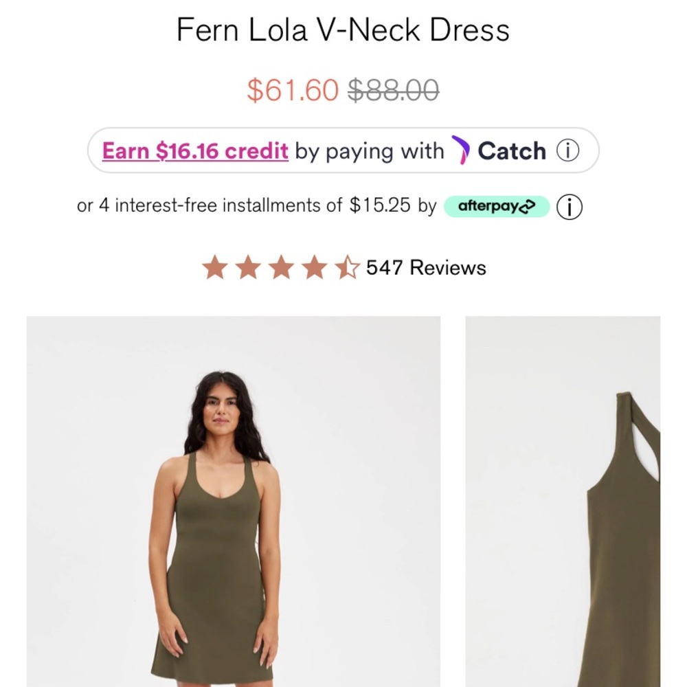Fern Lola V-neck Workout dress
